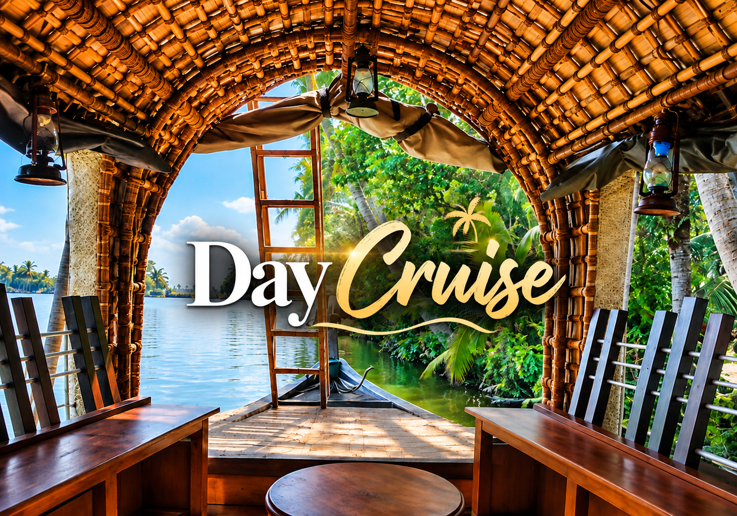 Nileshwar houseboat day cruise through Kerala backwaters