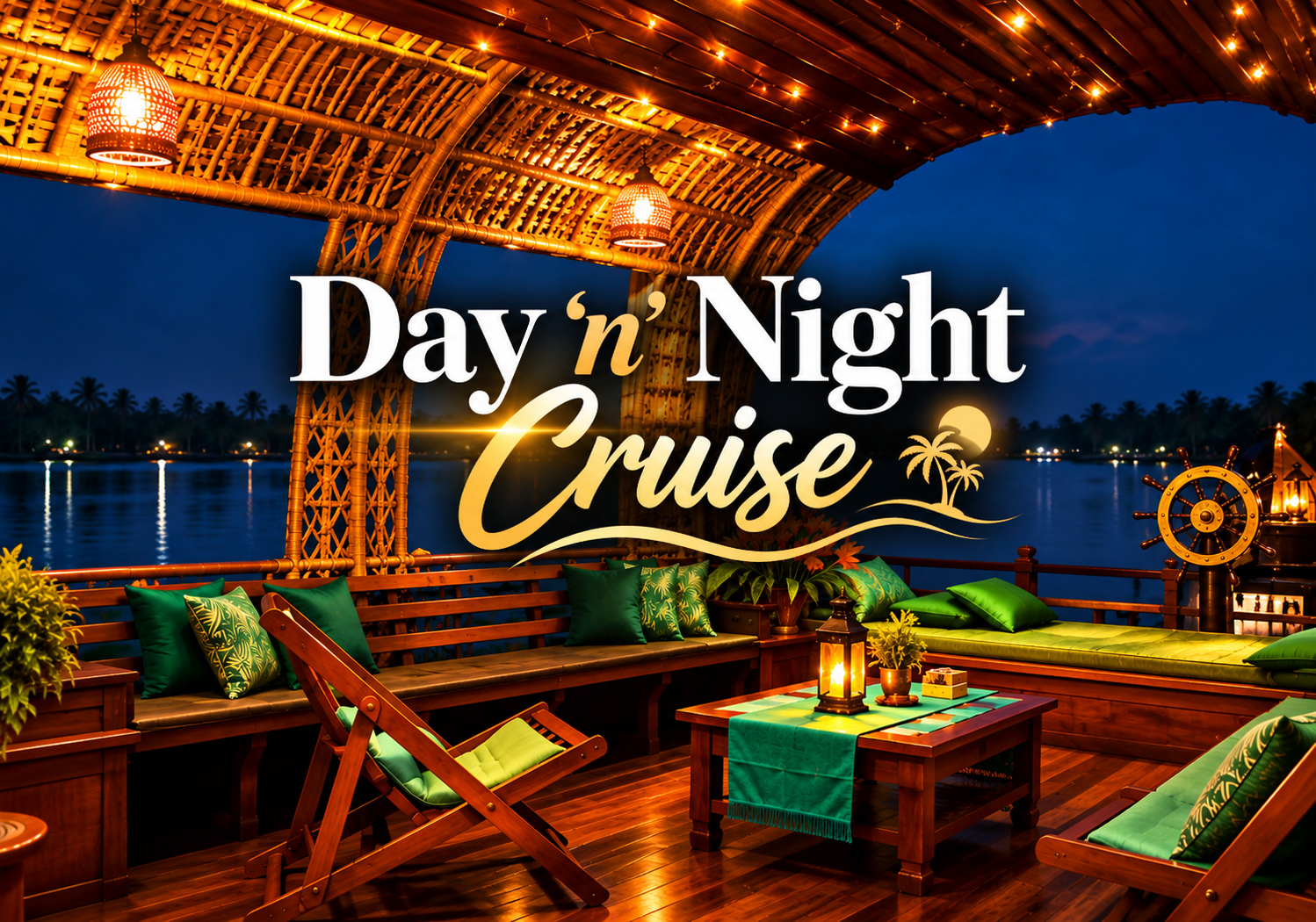 Nileshwar day and night houseboat cruise