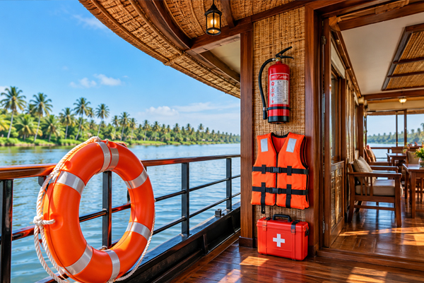 Nileshwar houseboat safety equipment